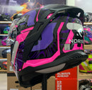 Capacete Norisk Strada ll Fusion Pur/ BLK/ PNK