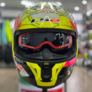 Capacete LS2 STREAM II FF808 TIGER ALDEGUER HV YLW/PINK