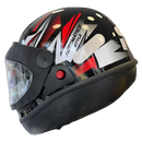 Capacete EBF AUTOMÁTICO STYLE Vermelho e CInza