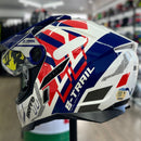 Capacete BIEFFE B-TRAIL DEFENDER BRANCO/VERMELHO