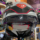 Capacete KYT TT COURSE ESPARGARO FUXIA + VISEIRA E AERO