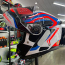 Capacete Texx KRATOS NOMDE BRANCO, AZUL E VERM