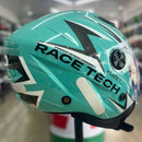 Capacete RACE TECH PLAY FUZZY GREEN/TITANIUM