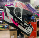 CAPACETE RACE TECH VOLT NINJA WHITE/ PINK