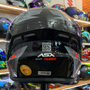 CAPACETE ASX DRAKEN THUNDER PRETO CINZA VERMELHO