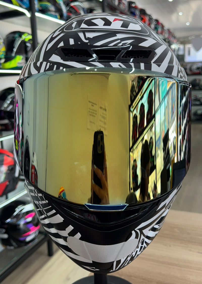 Capacete TT COURSE ESPARGARO WINTER TESTE 2020 + VISEIRA COLORIDA E AEROFOLIO