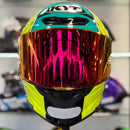 Capacete KYT TT COURSE XAVI FORES CROSSOVER YELLOW/GREEN