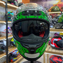 Capacete KYT STRIKER  2V FLAMING ANTH GREEN