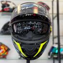 Capacete FW3 GTX STAR  Amarelo e Azul