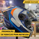 Capacete AXXIS PANTHER SV TRIBUTE C7 BLUE GLOSS