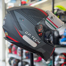 Capacete GP TECH ULTRA  SV AIR CINZA E VERMELHO