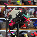 Capacete FW3 X OPEN STAR AZ TIFFANY COM ROSA
