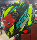 Capacete LS2 FF358 Draze Preto, amarelo e verde