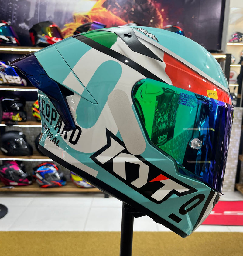 Capacete KYT TT COURSE Leopard Dalla Porta