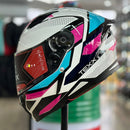 Capacete TEXX HUNTER ARK PRETO ROSA TIFANNY