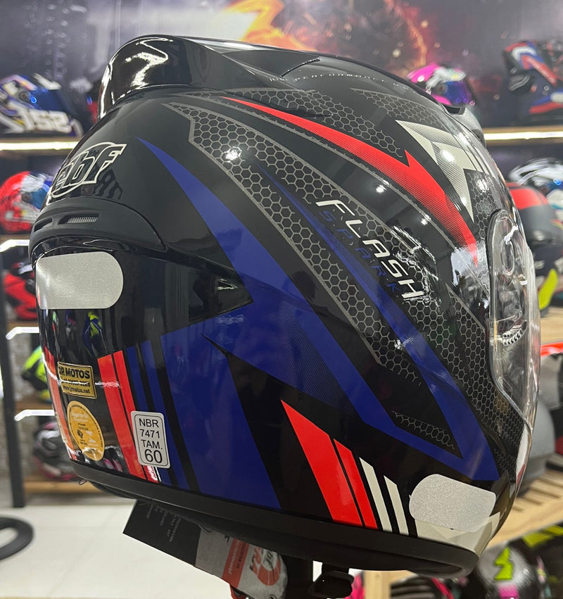 Capacete EBF Spark Flash Azul