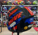 Capacete FLY Drive 2 HG Flex pto/azul
