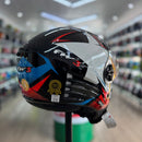 Capacete FW3 X OPEN STAR AZ COM VERMELHO