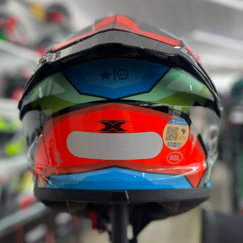 CAPACETE TEXX, SPIHE GEAR VERM AZUL