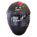 Capacete FW3 GT2 ROSA NEON CINZA