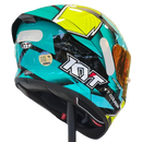 Capacete KYT TT COURSE XAVI FORES CROSSOVER YELLOW GREEN