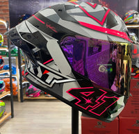 CAPACETE KYT TT COURSE ESPARGARO FUXIA