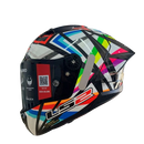 Capacete LS2 FF805 THUNDER C GP FLASH BLACK + VISEIRA FUMÊ ACESSÓRIOS