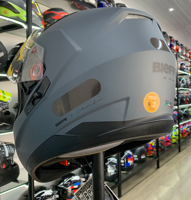 CAPACETE BIEFFE B-40 CLASSIC CZ DARK FOSCO PRETO