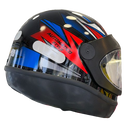 Capacete EBF AUTOMÁTICO STYLE Azul e Vermelho