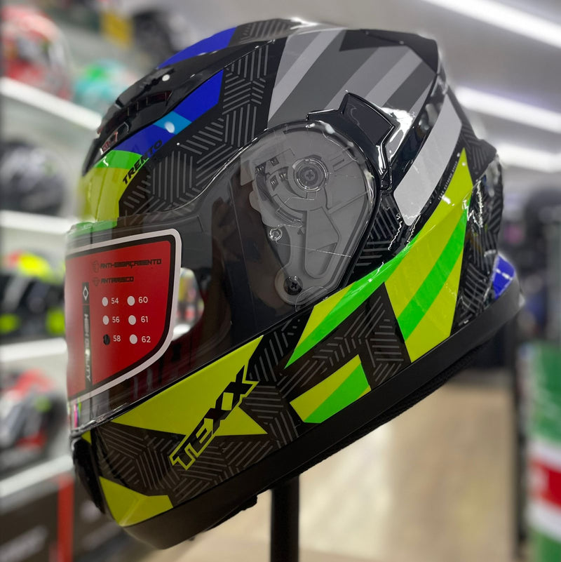 Capacete Texx STRIKE TRENTO AMARELO VERDE