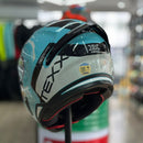 Capacete TEXX HUNTER DRACO PRETO AZUL TIFFANY