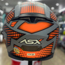 Capacete ASX EAGLE SV LINES CINZA FOSCO PRETO/LARANJ