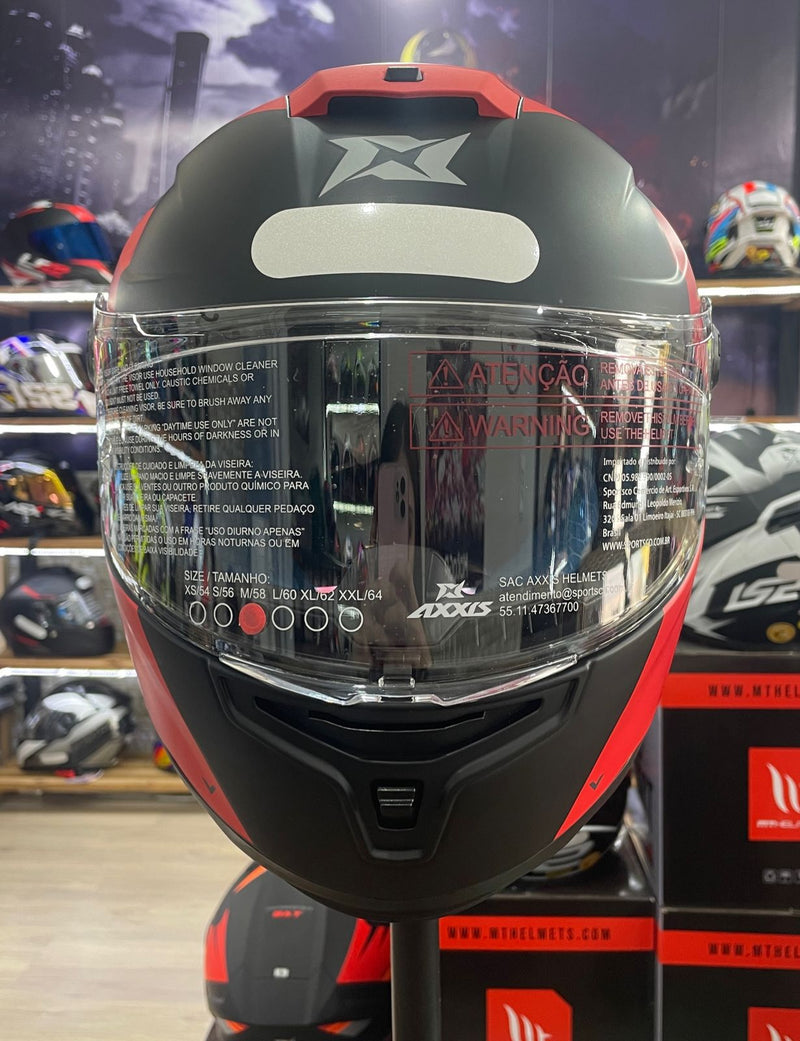Capacete Axxis HUMMER B AIR F5 RED MATE