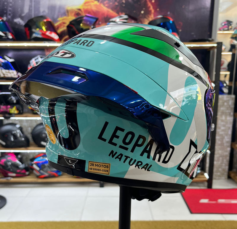 Capacete KYT TT COURSE Leopard Dalla Porta