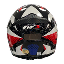 Capacete FW3 GTX SUPER Vermelho Azul e Branco