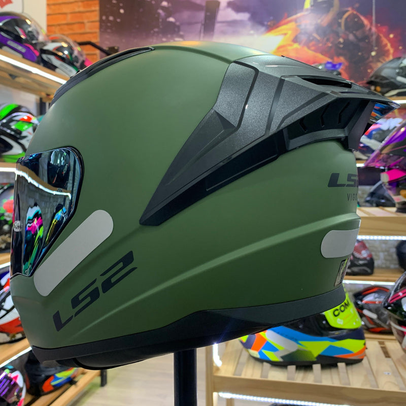 CAPACETE LS2 VIGO, FF810 MONOCOLOR FOSCO MILITAR