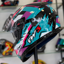 Capacete FW3 GTX FOX AZUL TIFFANNY