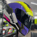 CAPACETE TEXX, RAPTOR HORNET ROXO BRANCO ROSA