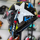 Capacete FW3 GTX STAR  Amarelo e Azul