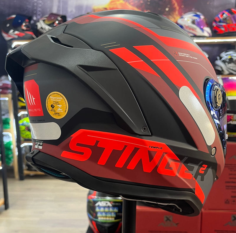 Capacete MT Stinger 2 Templo B5, MATE