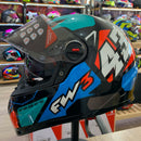 Capacete FW3 GTX 43 Azul e Vermelho