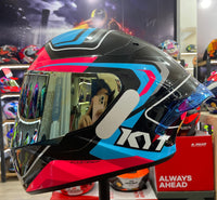 CAPACETE KYT TT COURSE OVERTCH BLACK PINK