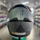 Capacete TEXX ESCAMOTEAVEL KRATOS CYBER CINZA FOSCO