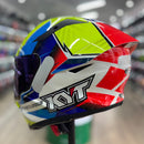 Capacete KYT TT COURSE XAVI FORES CROSSOVER BLUE/RED/YELLOW