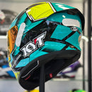 Capacete KYT TT COURSE XAVI FORES CROSSOVER YELLOW/GREEN