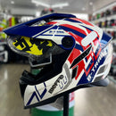 Capacete BIEFFE B-TRAIL DEFENDER BRANCO/VERMELHO