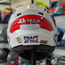 Capacete GP TECH  ULTRA SV SPACE BRANCO AZUL VERMELHO