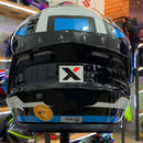 CAPACETE DRAKEN SPIRIT PRETO AZUL BRANCO