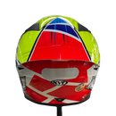 Capacete KYT TT COURSE XAVI FORES CROSSOVER BLUE RED YELLOW
