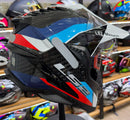 Capacete LS2 Explorer C MX701 Frontier BLK/BLUE